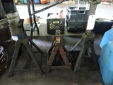 Lot of 3 Assorted Jack Stands
