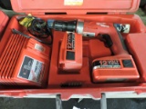 MILWAUKEE 12V Cordless Drill - with Case, Charger & Battery