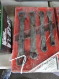 Snap-on 6-Point 4-Piece Ratcheting Box Wrench Set with Tray - Appears New -- Model: RB604S