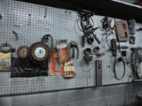 Entire Tool and Part Contents of Peg Board (Left Wall)