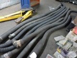 Lot of Nine (9) Exhaust Hoses - for Mechanics Garage