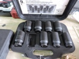 POWERBUILT Large Axel Nut Socket Set in Case - Missing One Socket