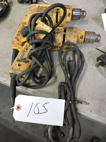 Pair of DeWalt Drills / Screw Guns - Corded