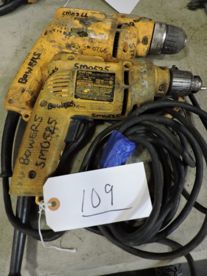 Pair of DeWalt Drills / Screw Guns - Corded