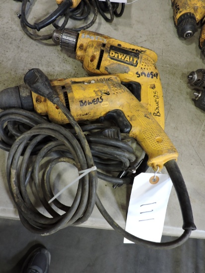Pair of DeWalt Drills / Screw Guns - Corded