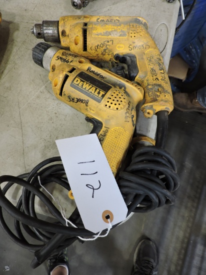 Pair of DeWalt Drills / Screw Guns - Corded