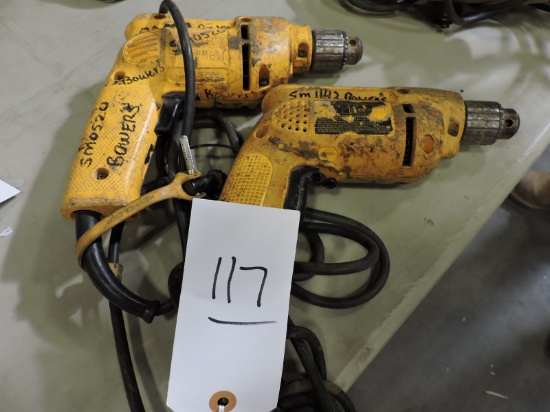 Pair of DeWalt Drills / Screw Guns - Corded
