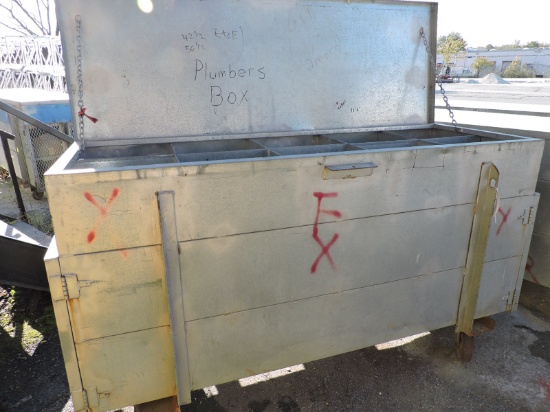Large Welding Job Box with Parts Compartments - See Description & Photos