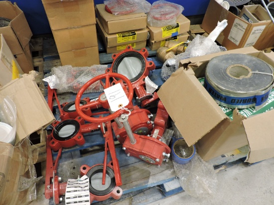 BRAY 3" and 6" Valves (7) / BABBIT Valve Wheels (7), NIBCO Butterfly Valves