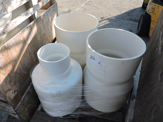 3 Large PVC Reducers - 20" to 16" / 20" to 9"