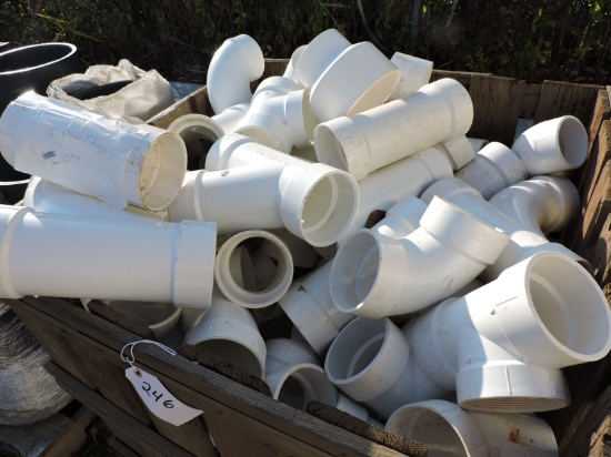 Assorted PVC 4" Couplers and Fittings
