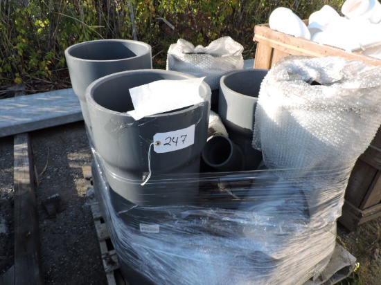 5 - 12" HD Gray PVC Y-Pipes