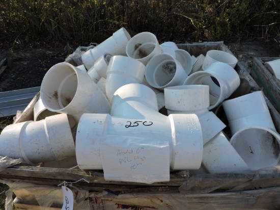 Assorted 6" PVC - Mix of Elbows, Couplers, etc...