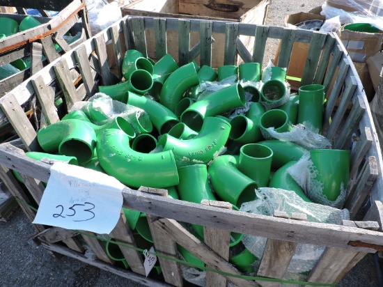 Lot of Cast Iron - 4" Elbows / Epoxy-Coated / Approx. 50