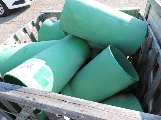 Lot of Cast Iron - 12" Assorted Pipe / Epoxy-Coated / 7 Pieces