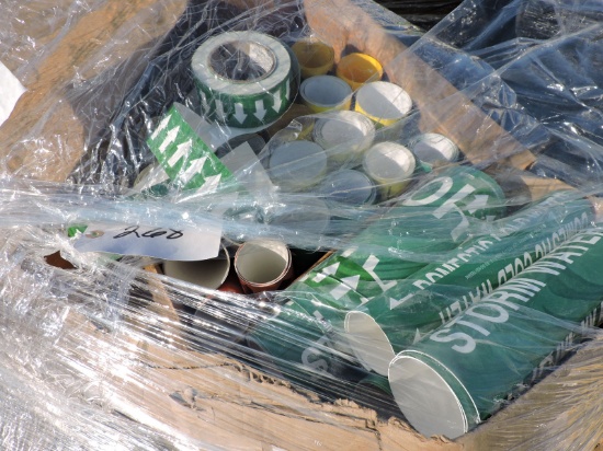 Large Assortment of Water Line Labels - Whole Pallet Full