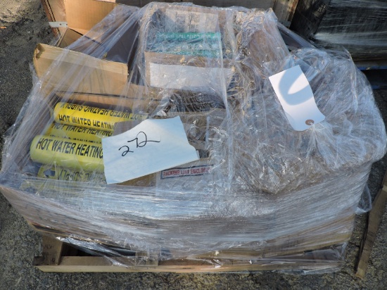 Large Assortment of Water Line Labels - Whole Pallet Full