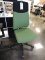 Single Green & Black Office Chair - Rolling