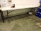 White Plastic Folding Utility Table -- 96