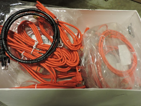 Misc. Lot of CAT6A 36 AWG - Red Ethernet Cables