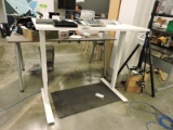 'Sit Stand' Style Adjustable Height Desk - Manual Crank - 47