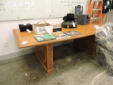 Large Wood Conference Room / Dining Table -- 95
