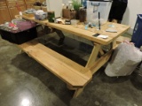 Wooden Picnic Table -- 71.5