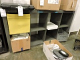 8-Cubicle Shelf Unit with All Office Contents