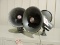 Pair of ATLAS SOUND Brand Dual Horn Speakers with Mount
