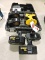 DeWalt 18V Drill, Case & 5 Batteries - No Charger is Included