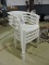 Set of 4 Plastic Outdoor Chairs