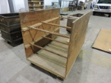 Wood Homemade Warehouse Cart - Rolling