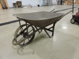Vintage All-Steel Wheel Barrow in Full Working Condition