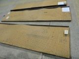 Lot of 3 Framed Pegboards with Outlets -- 29
