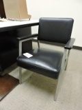 Black Office Waiting Area / Guest Chair