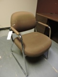 Brown Cloth Desk Chair