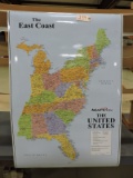 Laminated Map of the East Coast of the United States