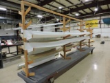 Large Rolling Commercial Material Rack -- Approx. 18' X 3'