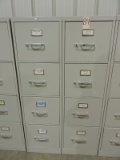 Pair of 4-Drawer Steel Filing Cabinets (total of 2)