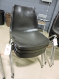 Set of 4 ASTRO FIXTURES Molded Plastic Chairs - Used Condition
