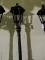 Single Light Lamp Post - Metal Constuction - Works! - Approx 106