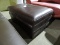 Brown Faux Leather Ottoman - Approx. 39