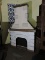 Faux FIRE PLACE & CHIMNEY -- Approx. 53