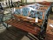 Metal & Wood Outdoor Bench -- 50