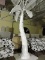 White Faux Decorative Palm Tree - Fiberglass Construction