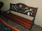 Metal & Wood Outdoor Bench -- 50