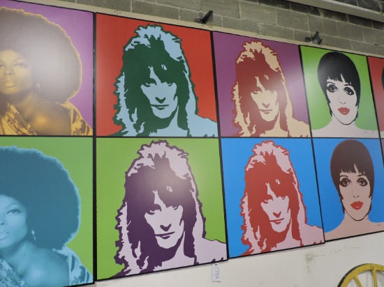 Giant ROD STEWART - Faux Andy Warhol Print