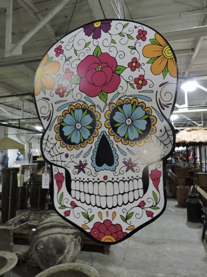 Day of the Dead - Mexican Folk Art / Hanging Skull Art