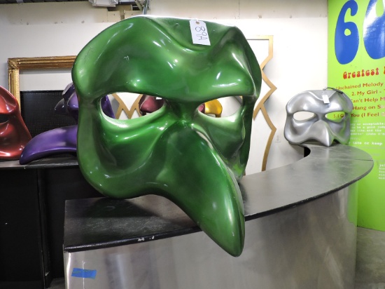 Giant MARDI GRAS MASK - Green