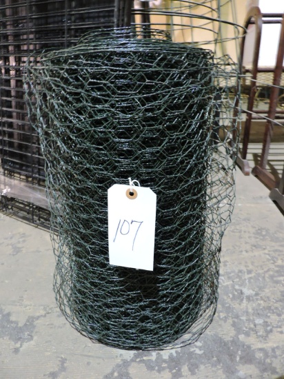 Roll of Dark Green 'Chicken Wire' -- Partial Roll